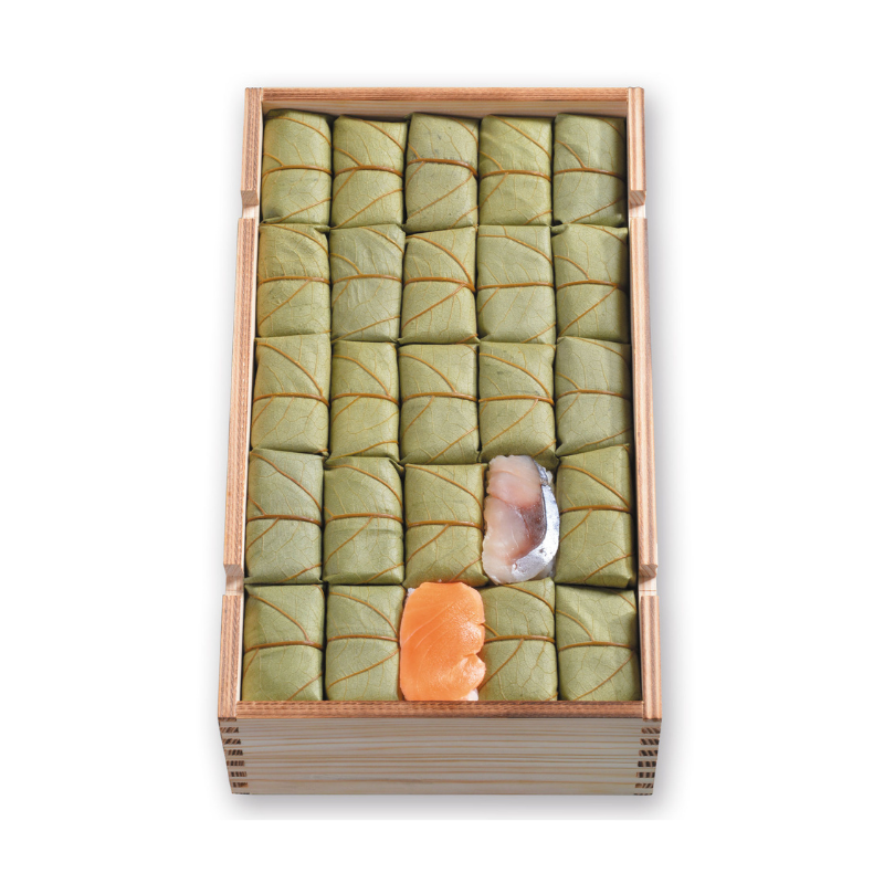 柿の葉寿司 さば・さけ 50個入【二段詰】