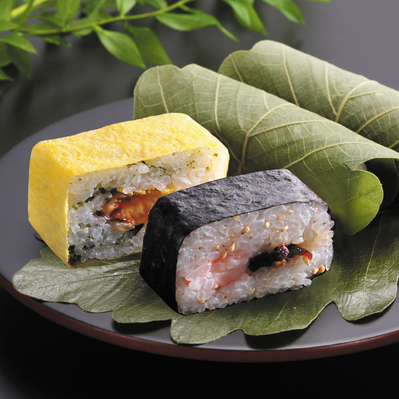 笹寿司と柏寿司盛合せ 2段